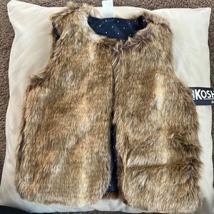 Oshkosh B’gosh faux fur vest